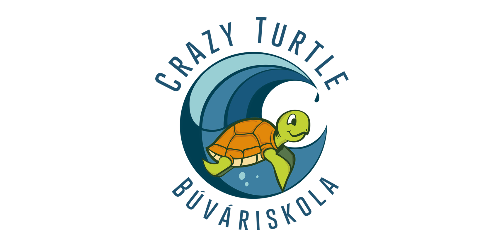 Crazy turtle búváriskola logo