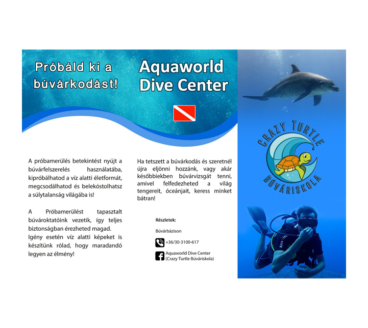 Aquaworld Dive center szórólap