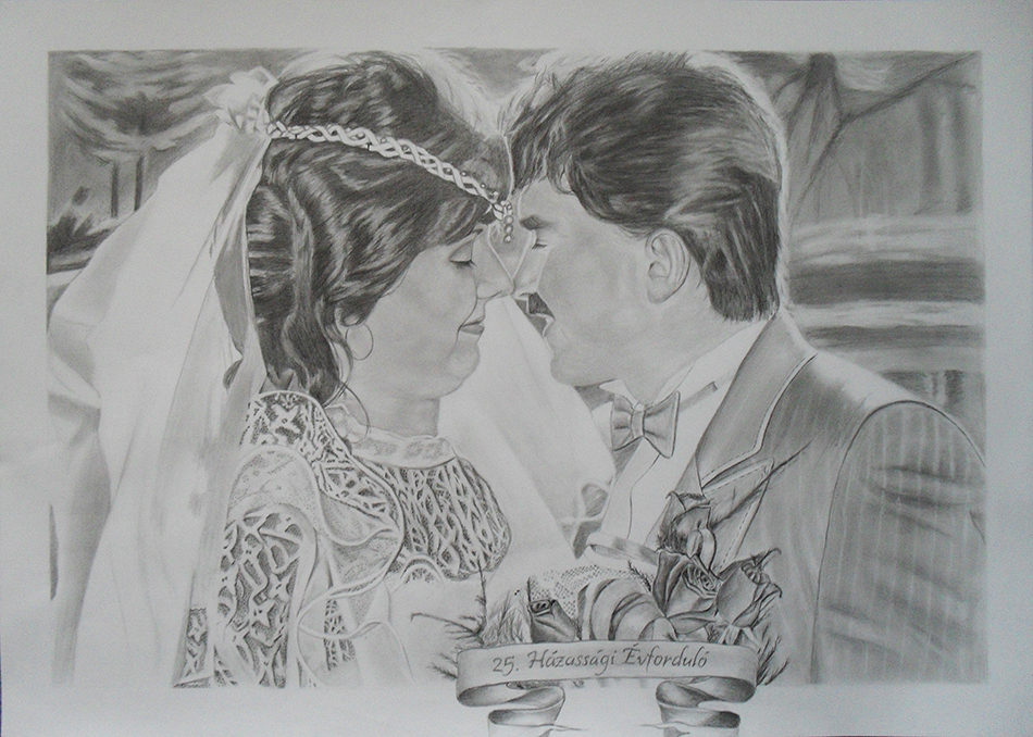25. házassági Portré rajz